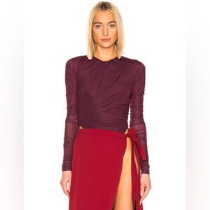 Y/Project High Leg Ruched Bodysuit XS NEW